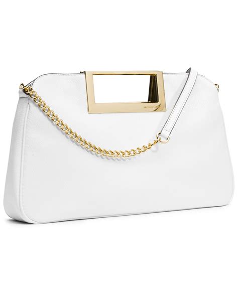 michael kors white clutch|Michael Kors berkley clutch.